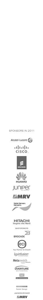 MPLS & Ethenet Wolrd sponsors in 2011